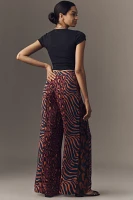 Farm Rio x Anthropologie Mixed-Print Wide-Leg Pants