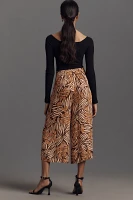 Farm Rio x Anthropologie Printed Satin Culotte Pants