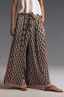 Farm Rio x Anthropologie Tropical Pleated Wide-Leg Pants