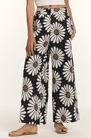 Farm Rio x Anthropologie Linen Blend Daisy Wide-Leg Pants