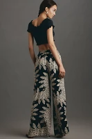 Farm Rio x Anthropologie Palm Pull-On Wide-Leg Pants