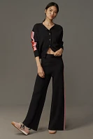 Maeve Side-Stripe Knit Track Pants