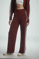 Maeve Side-Stripe Knit Track Pants