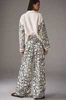 Scotch & Soda Eleni Printed Wide-Leg Pants