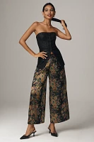 The Somerset Pull-On Pants: Cropped Jacquard Edition