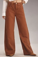 Pilcro Puddle Curve Wide-Leg Pants