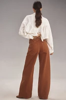 Pilcro Puddle Curve Wide-Leg Pants