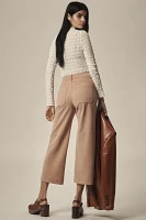 The Colette Cropped Wide-Leg Pants by Maeve: Brushed Knit Edition