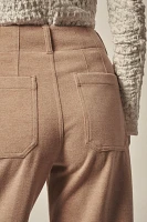 The Colette Cropped Wide-Leg Pants by Maeve: Brushed Knit Edition