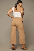 The Colette Cropped Wide-Leg Pants by Maeve: Brushed Knit Edition