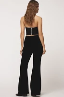 By Anthropologie Chenille Flared Trousers