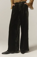 By Anthropologie Wide-Leg Velvet Pants