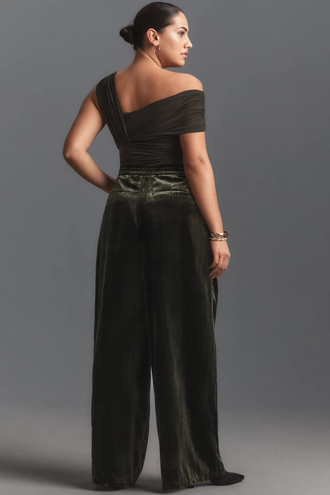By Anthropologie Wide-Leg Velvet Pants