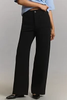 The Colette Full-Length Wide-Leg Pants by Maeve: Knit Edition