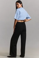 The Colette Full-Length Wide-Leg Pants by Maeve: Knit Edition