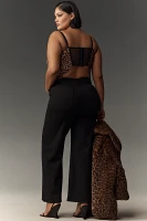 The Colette Full-Length Wide-Leg Pants by Maeve: Knit Edition