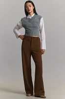 The Colette Full-Length Wide-Leg Pants by Maeve: Knit Edition