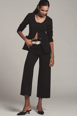 The Colette Cropped Wide-Leg Pants by Maeve: Knit Edition