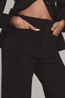 The Colette Cropped Wide-Leg Pants by Maeve: Knit Edition