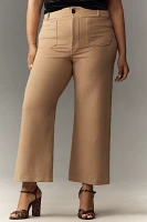 The Colette Cropped Wide-Leg Pants by Maeve: Knit Edition