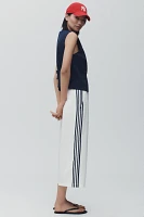 Maeve Side-Stripe Gaucho Pants