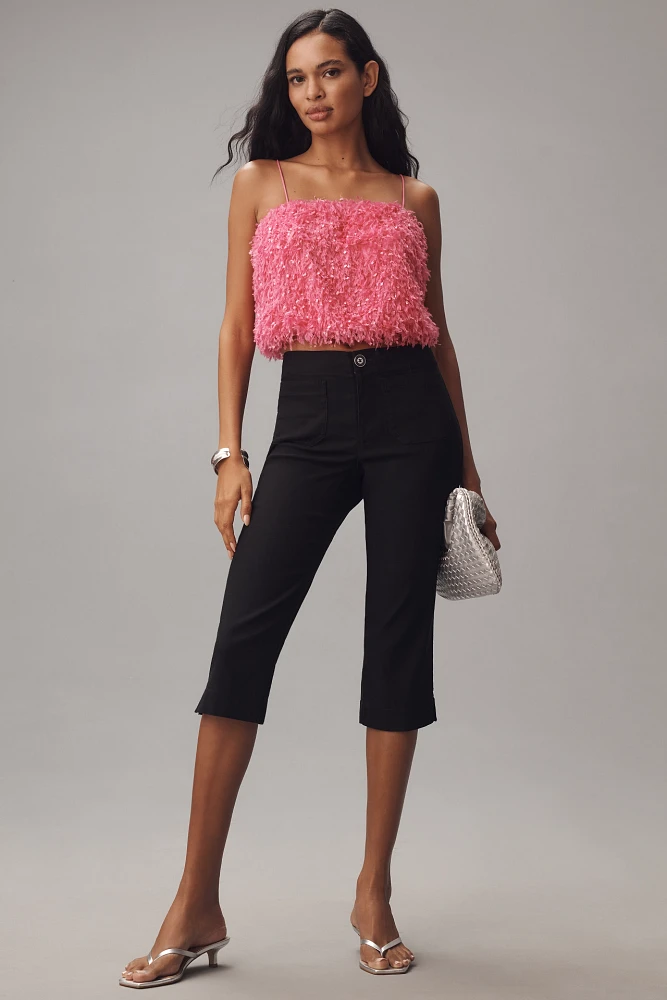 Maeve Linen Blend Capri Pants