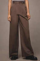 Derek Lam 10 Crosby Juliana Wide-Leg Pleated Trousers