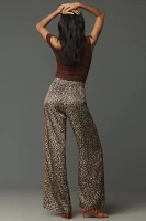 By Anthropologie Leopard Pull-On Pants