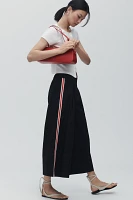 Maeve Pleated Track Culotte Trousers