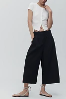 Maeve Pleated Track Culotte Trousers