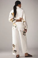 Leigh Viner x Anthropologie Relaxed Cuffed Wide-Leg Trousers