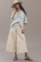 Maeve Ultra-Wide-Leg A-Line Chino Pants