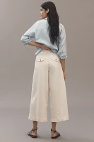 Maeve Ultra-Wide-Leg A-Line Chino Pants