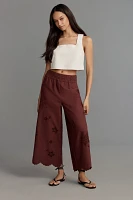 The Somerset Pull-On Pants: Washed Embroidered Edition