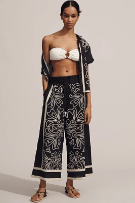 The Somerset Pull-On Pants: Printed Linen Cotton Edition