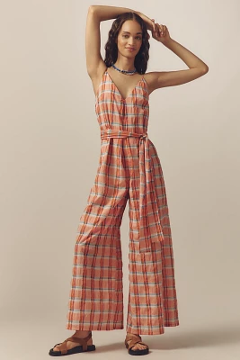 Corey Lynn Calter V-Neck Waistless Jumpsuit