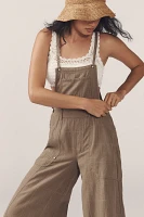 Pilcro Carpenter Wide-Leg Linen Cotton Jumpsuit