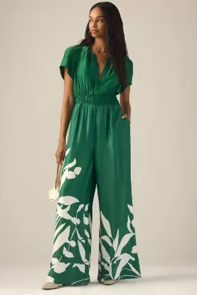 Pilcro Smocked Printed Jumpsuit The Summit At Fritz Farm, 48% OFF