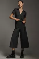 Maeve Wrapped Culotte Ponte Jumpsuit