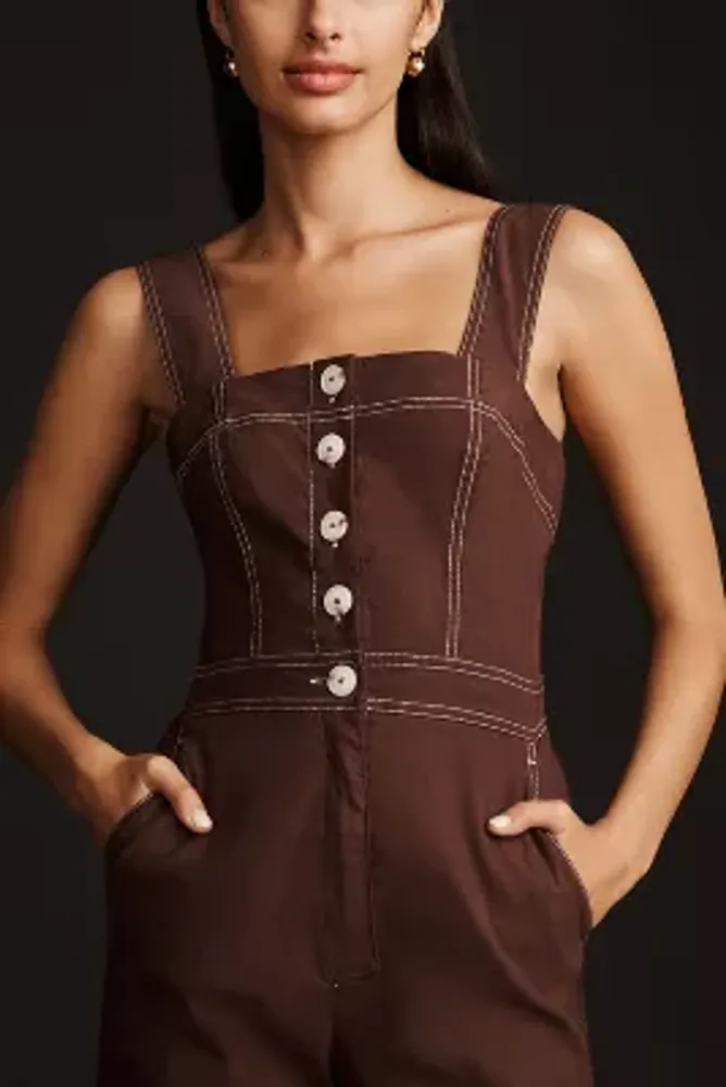 The Portside Button-Front Jumpsuit by Maeve
