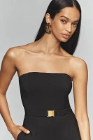 Hutch Strapless Belted Wide-Leg Jumpsuit