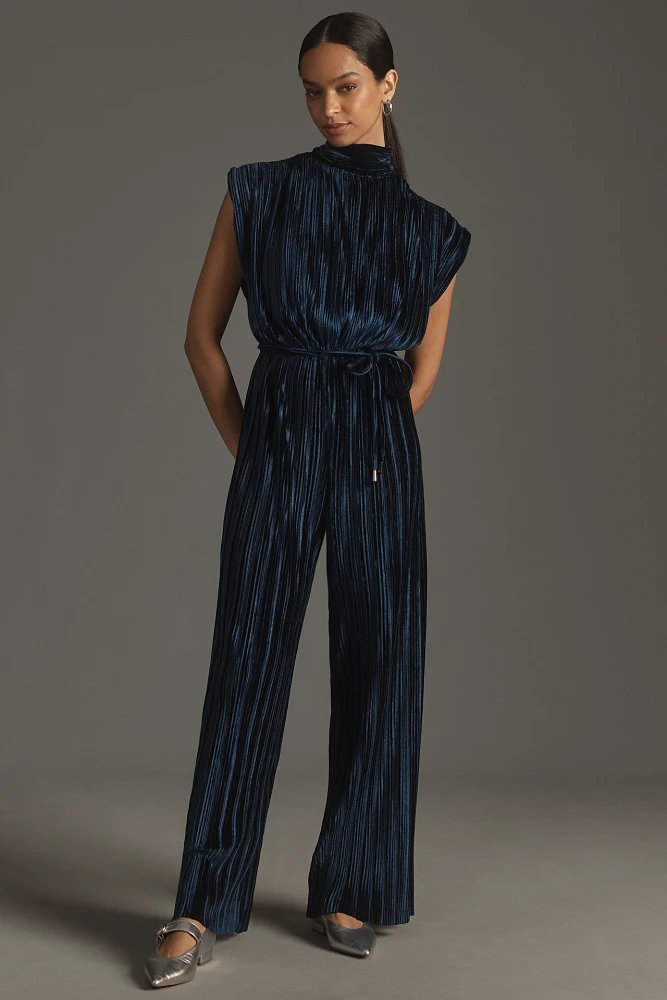 Sabina Musayev Electrum Velvet Jumpsuit