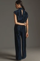 Sabina Musayev Electrum Velvet Jumpsuit