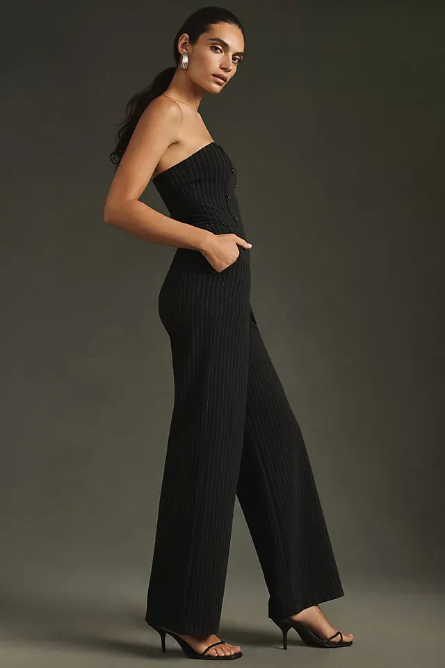 Maeve Wrapped Culotte Ponte Jumpsuit