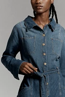 Pilcro Relaxed Denim Utility Jumpsuit