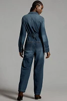 Pilcro Relaxed Denim Utility Jumpsuit