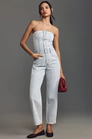 Pistola Daphine Strapless Denim Jumpsuit