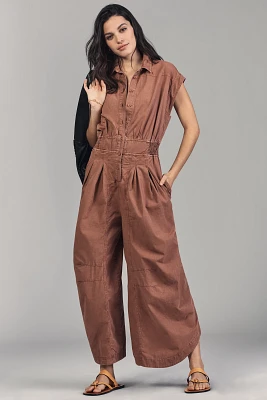 By Anthropologie Shirting Parachute Jumpsuit