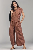 By Anthropologie Shirting Parachute Jumpsuit