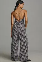 By Anthropologie Cowl-Neck Jumpsuit